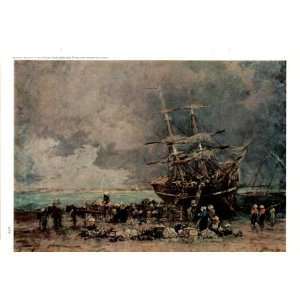  1961 Eugene Boudin   Return of the Terre Neuvier   Vintage 