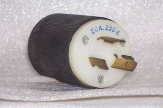 20A 250V HUBBELL TWIST LOCK Locking Male Plug NEMA L6 20P  