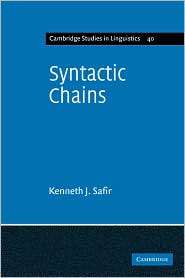 Syntactic Chains, (0521107768), Kenneth J. Safir, Textbooks   Barnes 