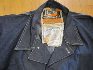 MADE IN U.S.A. Vintage Headlight Shrunk Overalls Union made Lot 20xx 