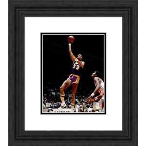  Framed Kareem Abdul Jabbar Los Angeles Lakers Photograph 