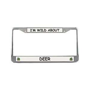  Deer License Plate Frame (Chrome) Patio, Lawn & Garden