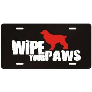 New  Boykin Spaniel / Wipe Your Paws  License Plate Dog  