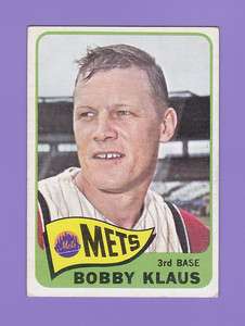 1965 Topps Bobby Klaus #227 Mets VGEX+/EX *2227*  