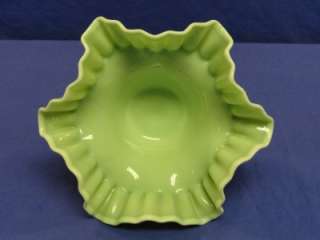 Vintage Jadeite Green Pedestal Candy Dish X64  