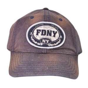  OFFICIAL CITY OF NEW YORK FDNY FIRE DEPT HAT CAP BROWN 