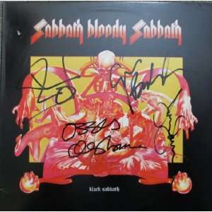Black Sabbath Sabbath Bloody Sabbath Autographed Signed Record Album 