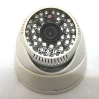 Sharp CCD 48Leds IR Color Indoor CCTV Dome Camera White  