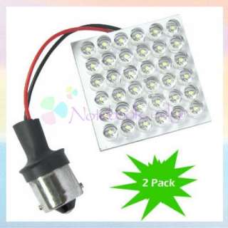2x Super Bright Car Lamps White 1156 36 LED Light Panel  