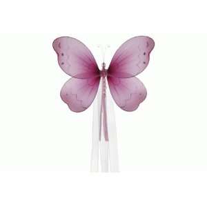  7 Brianna Butterfly curtain tieback   dark pink