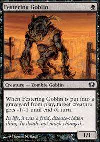 MTG 9th Edition Festering Goblin x4 NM M Free Unc  