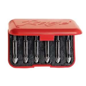 Rage Cage Broadhead Case (Holds 6), Red 