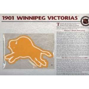 NHL 1901 Winnipeg Victorias Official Patch on Team History 