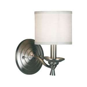  Accolade Wall Sconce Offwhitefabric Brushed Steel