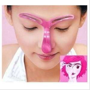   Stencil Shaping Tool,Perfect Professional Eyebrow Template,red Beauty