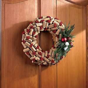  Holiday Wine Cork Wreath