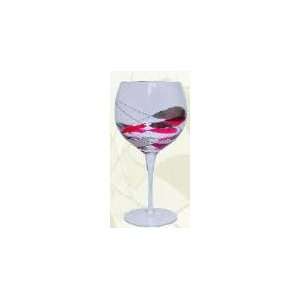  Wine Things Unlimited Galleria Ruby Balloon Goblet, 20 