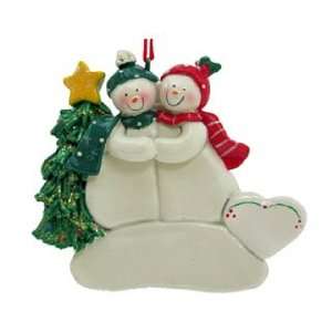  Snow Couple Christmas Ornament