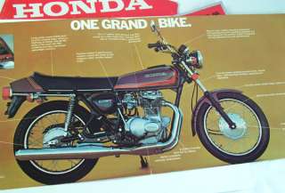 HONDA PARTS 1977 CJ360T CJ360 T GENUINE SALES BROCHURE  