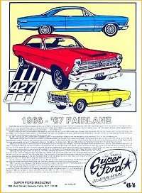 1966 1967 FORD FAIRLANE 289 FE 390 427 ENGINE GT GTA 64  