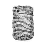 Zebra Rhinestone Bling Hard Case Cover Blackberry Bold 9900 9930 4G 