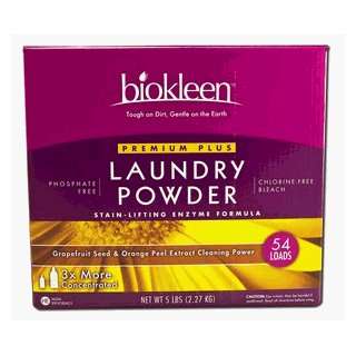    biokleen Premium Plus Laundry Powder 5lb box.