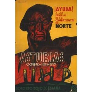  1937 Spanish poster Aid the families of the