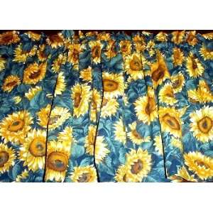  New Window Curtain Valance made from Sunny Sunflower 