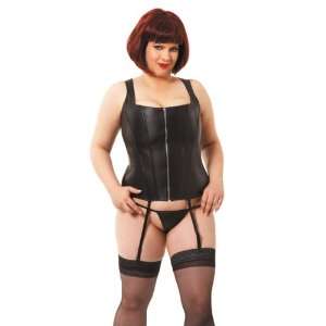  High Back Leather Corset*diva*new Plus Size 1x 