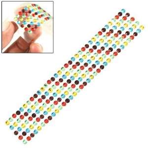   Assorted Color Acrylic Crystal Studs Sticker Sheet Electronics