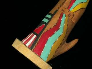 NAVAJO KACHINA DOLL~SIGNED~C. YAZZIE~HAND MADE WOOD CARVED~HAND 