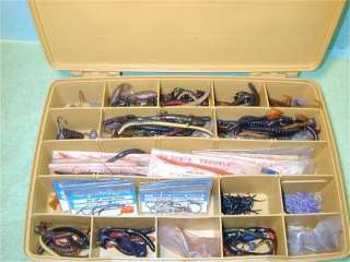   fishing tackle box model double action 35 lures 130 worms plu  