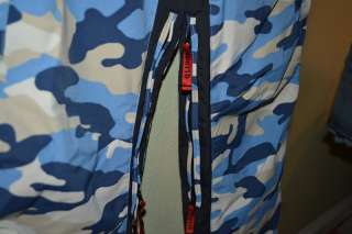 WORLD INDUSTRIES BLUE TAN SNOW SKI SNOWBOARD CAMOUFLAGE PANTS YOUTH 