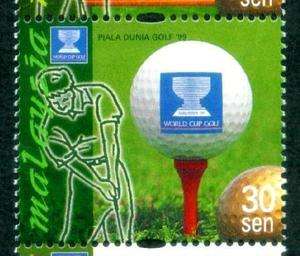 WORLD CUP GOLF Trophy Sports MALAYSIA MNH Stamps  