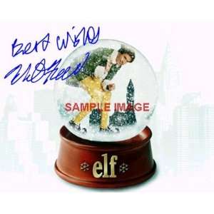  Will Ferrell ELF autographed SNOWGLOBE movie poster 