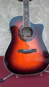 Fender T BUCKET 300CE Acoustic Electric Guitar, Flame Maple Top 