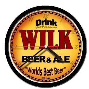  WILK beer and ale cerveza wall clock 