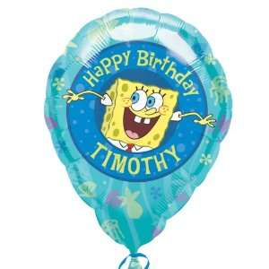  Lets Party By SpongeBob Birthday Customized Foil Balloon 