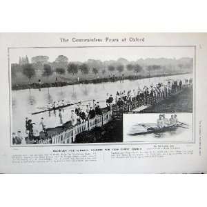   1907 Oxford Coxswainless Fours Boat Race Christ Church