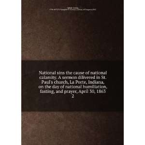  National sins the cause of national calamity. A sermon 