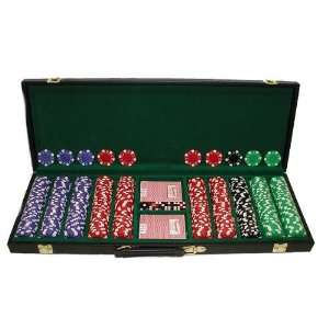  500 11.5 Gram STRIPED DICE Chips DELUXE SET   Casino Supplies Poker 