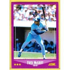 1988 Score Toronto Blue Jays Baseball Team Set . . . Featuring Fred 