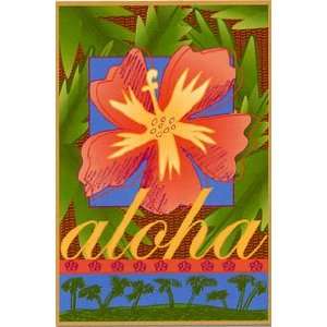  Aloha Flower Flag 28x40 Patio, Lawn & Garden