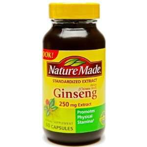  Nature Made  Ginseng (Chinese Red) 250mg, 60 Caplets 