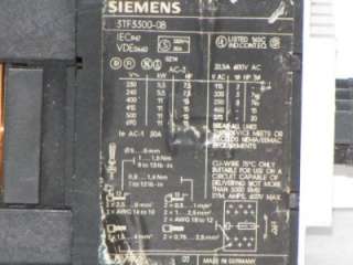 Siemens 3TF3300 0B Contactor 3TF33000B  