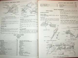 It tells you how to fix, repair, or improve these sections of your car 