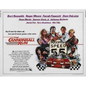 Cannonball Run Poster 30x40 Burt Reynolds Farrah Fawcett Roger Moore 