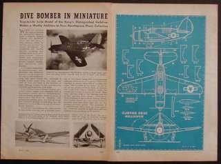 US Navy Helldiver Curtiss Bomber Plane 1945 HowTo PLANS  