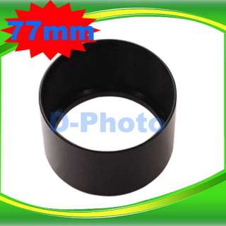 77mm Tele Metal Lens Hood For Canon Nikon Sony Olympus  