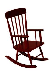 Kidkraft Kids Spindle Rocking Chair Wood Rocker Cherry  